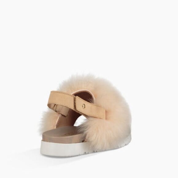NEW UGG Kids Holly Furry Sandal - Picture 3 of 7